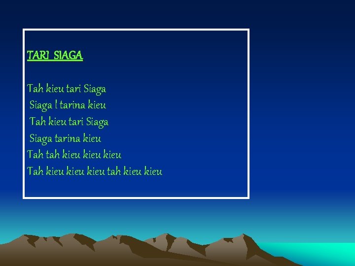 TARI SIAGA Tah kieu tari Siaga l tarina kieu Tah kieu tari Siaga tarina