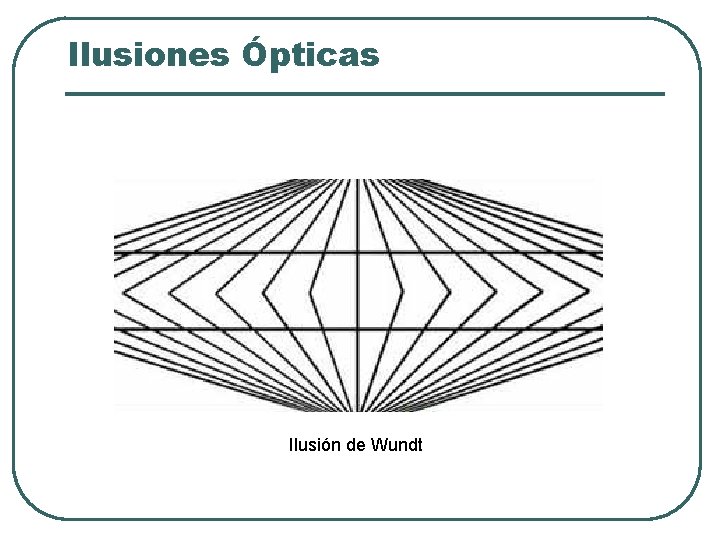 Ilusiones Ópticas Ilusión de Wundt Ilusiones Ópticas Ilusión de Wundt