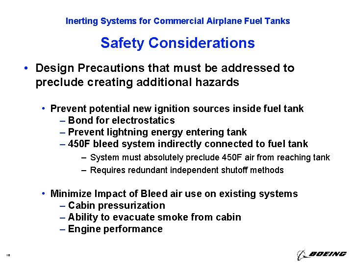 Inerting Systems for Commercial Airplane Fuel Tanks Alan