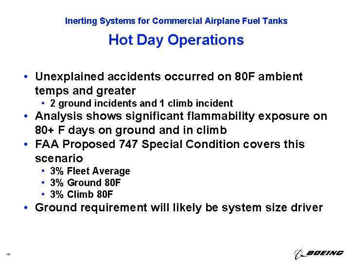 Inerting Systems for Commercial Airplane Fuel Tanks Alan