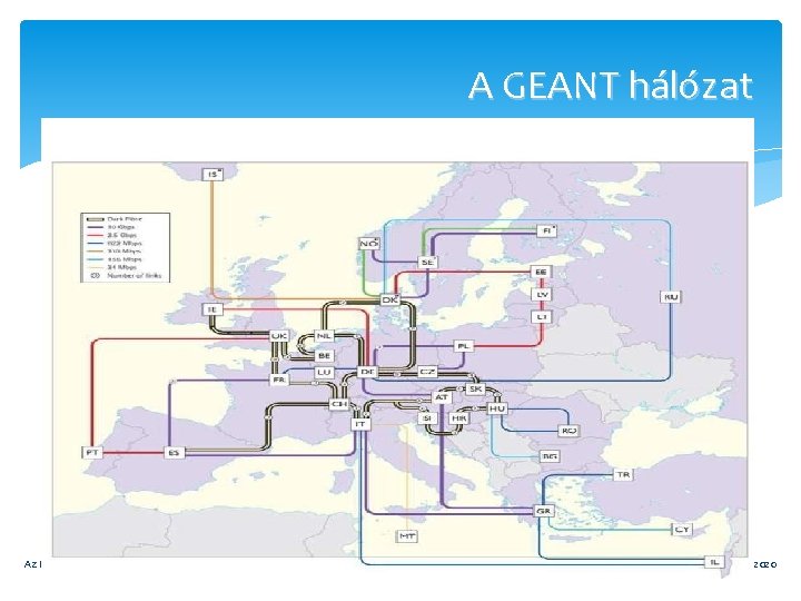 A GEANT hálózat Az Internet története Mo. -on 96 11/2/2020 
