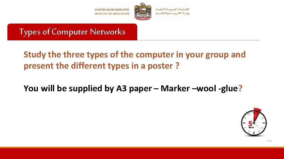 Types of Computer Networks Study the three types of the computer in your group