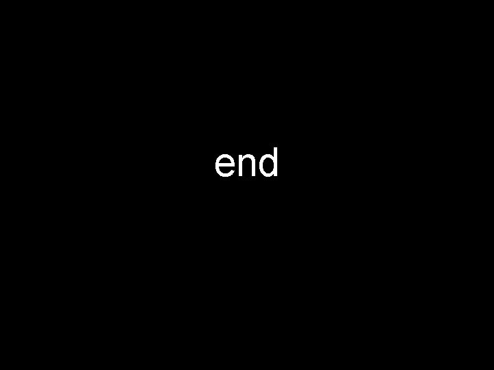 end 