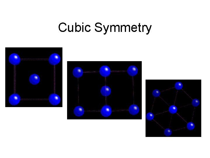 Cubic Symmetry 