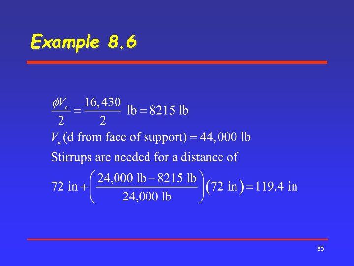 Example 8. 6 85 