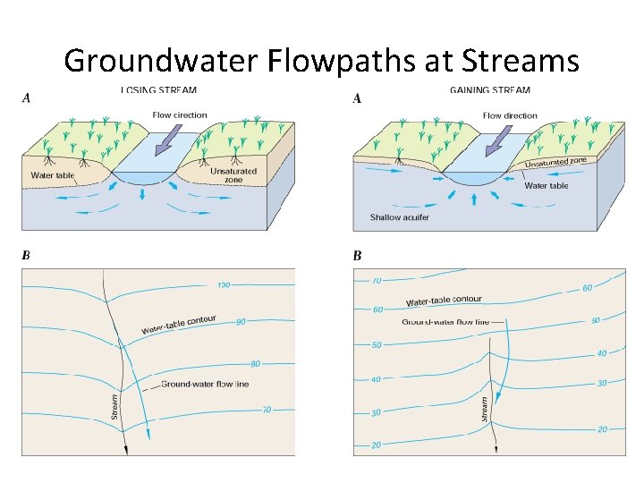 Groundwater Flowpaths at Streams 