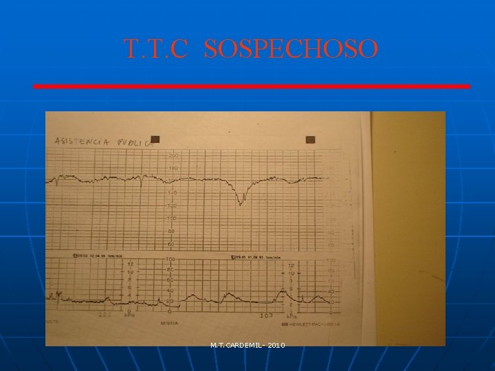 T. T. C SOSPECHOSO M. T. CARDEMIL- 2010 