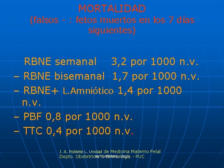 MORTALIDAD (falsos - : fetos muertos en los 7 días siguientes) RBNE semanal 3,