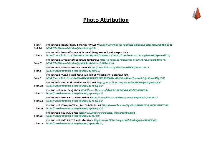 Photo Attribution Slides 1 & 24 Photo Credit: Nicole's Many Emotions Ally Aubry https: Photo Attribution Slides 1 & 24 Photo Credit: Nicole's Many Emotions Ally Aubry https: