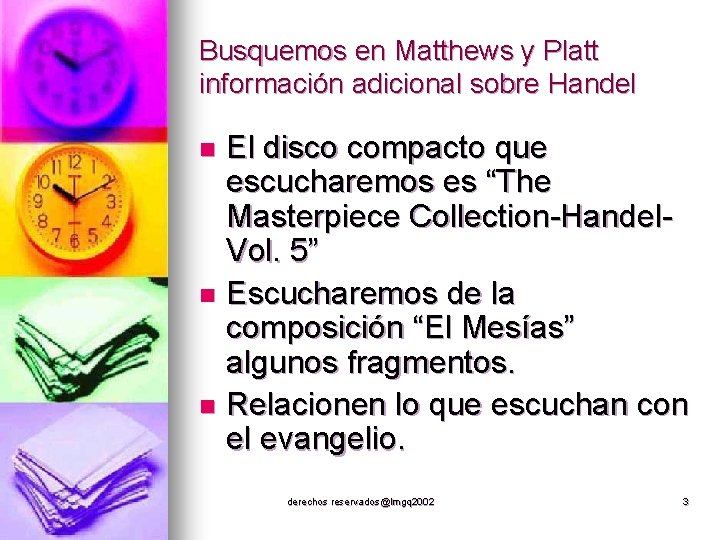 Busquemos en Matthews y Platt información adicional sobre Handel El disco compacto que escucharemos