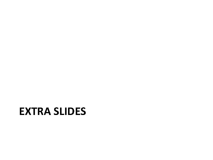 EXTRA SLIDES 