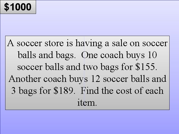 © Mark E. Damon - All Rights Reserved $1000 A soccer store is having