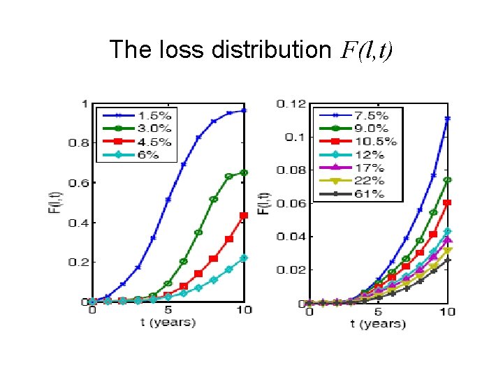 The loss distribution F(l, t) 