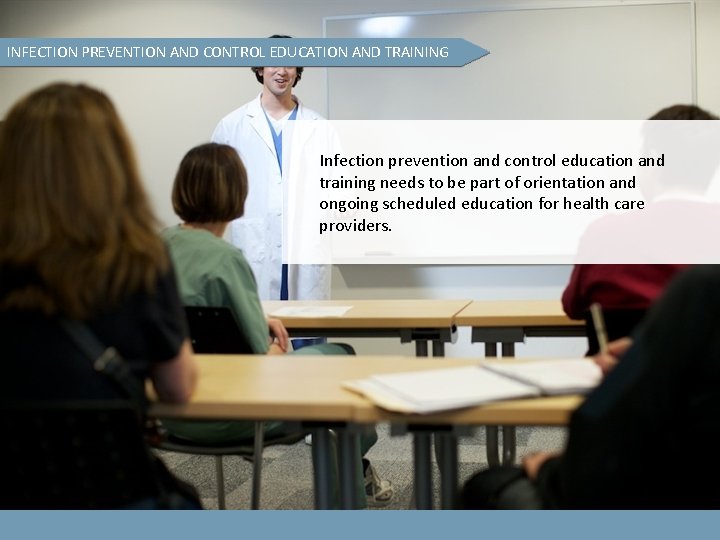 INFECTION PREVENTION AND CONTROL EDUCATION AND TRAINING Infection prevention and control education and training