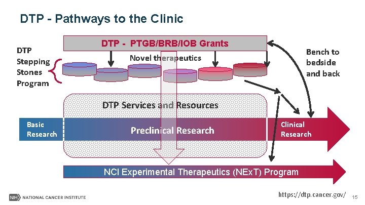 DTP - Pathways to the Clinic DTP Stepping Stones Program DTP - PTGB/BRB/IOB Grants