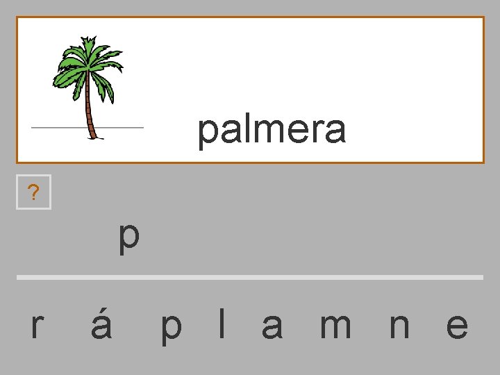 palmera ? p r á p l a m n e 