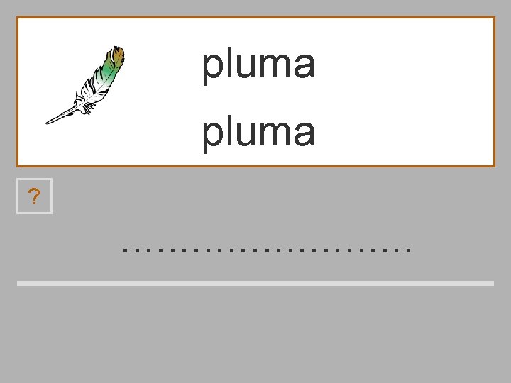 pluma ? . . . a p b u l m 