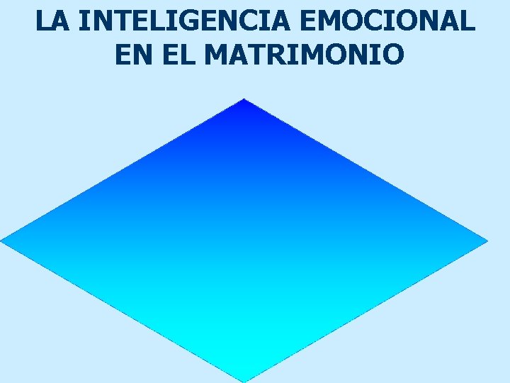 LA INTELIGENCIA EMOCIONAL EN EL MATRIMONIO 