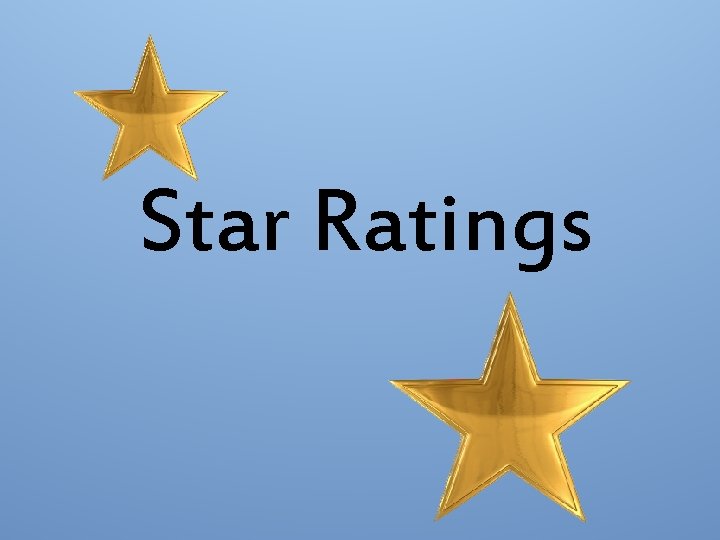 Star Ratings 