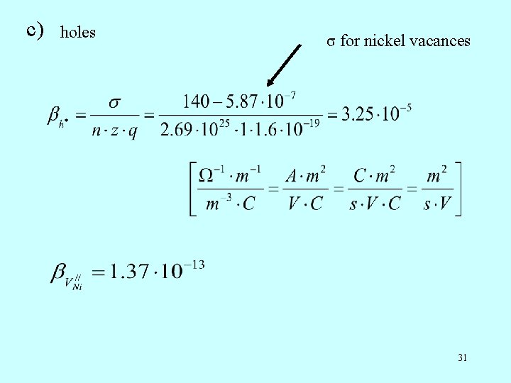 c) holes σ for nickel vacances 31 c) holes σ for nickel vacances 31