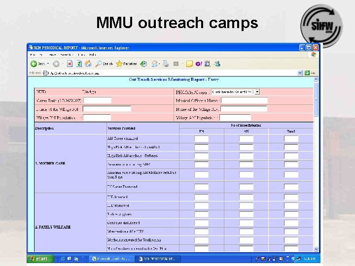 MMU outreach camps 