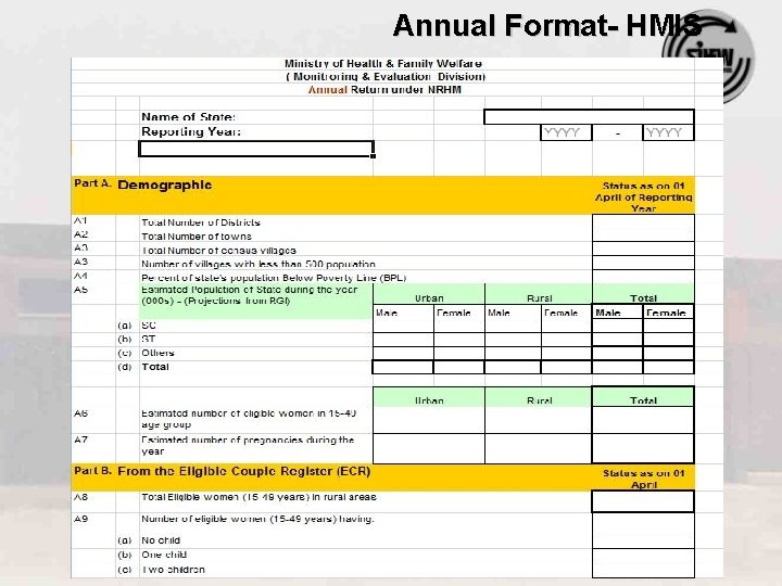 Annual Format- HMIS 