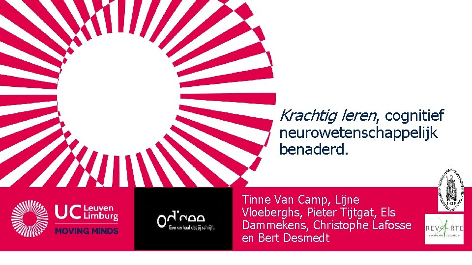 Krachtig leren, cognitief neurowetenschappelijk benaderd. Tinne Van Camp, Lijne Vloeberghs, Pieter Tijtgat, Els Dammekens,