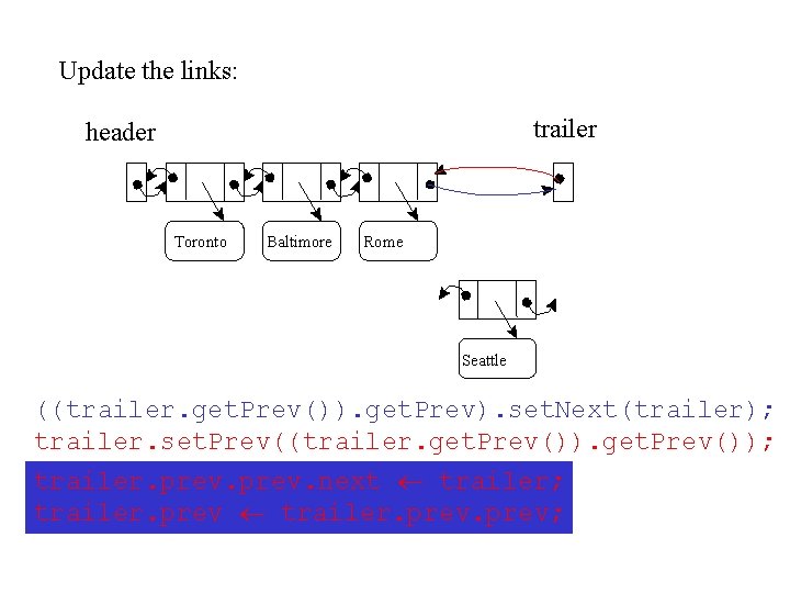 Update the links: trailer header Toronto Baltimore Rome Seattle ((trailer. get. Prev()). get. Prev).