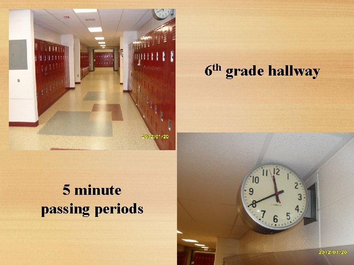 6 th grade hallway 5 minute passing periods 