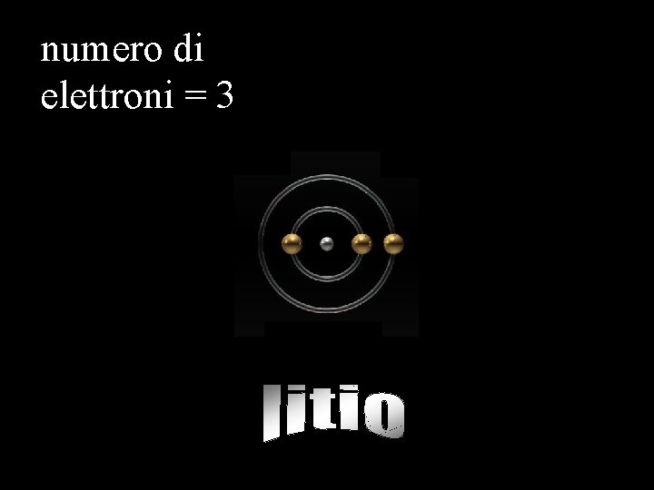 numero di elettroni = 3 