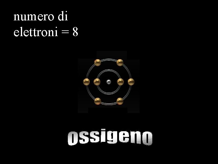 numero di elettroni = 8 