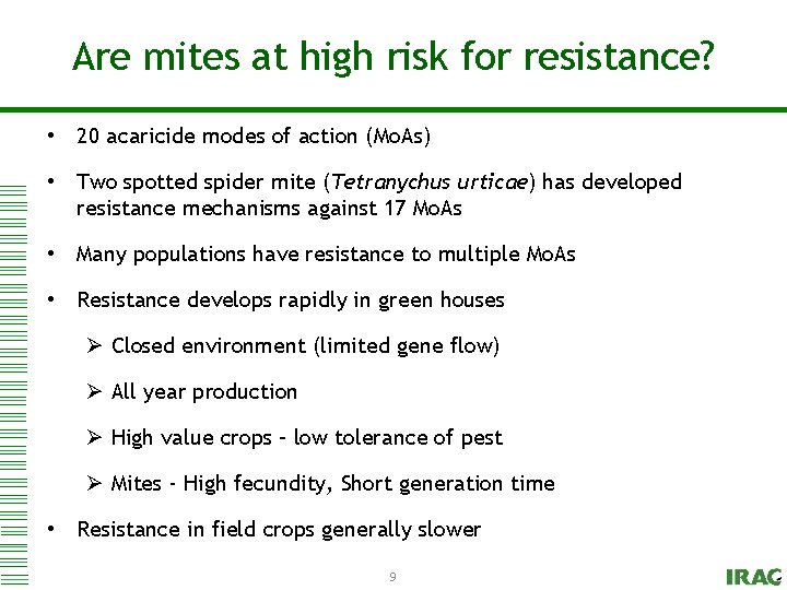 Clickat to high edit Master title resistance? style Are mites risk for • 20