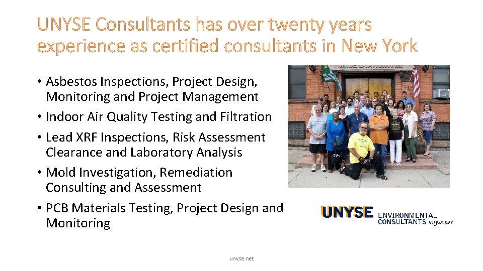 UNYSE Consultants has over twenty years experience as certified consultants in New York • UNYSE Consultants has over twenty years experience as certified consultants in New York •