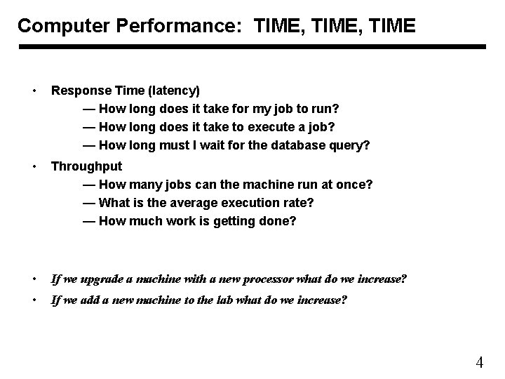 CHAPTER 2 THE ROLE OF PERFORMANCE 1 Performance