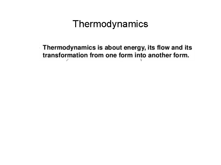 Thermodynamics 