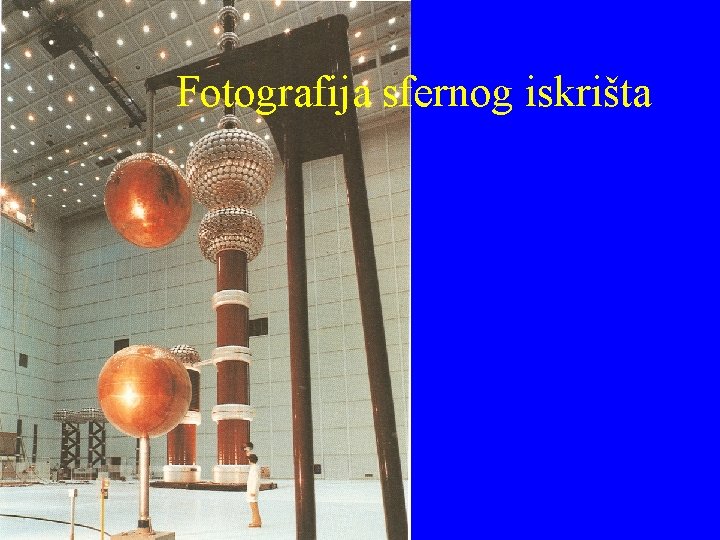 Fotografija sfernog iskrišta 