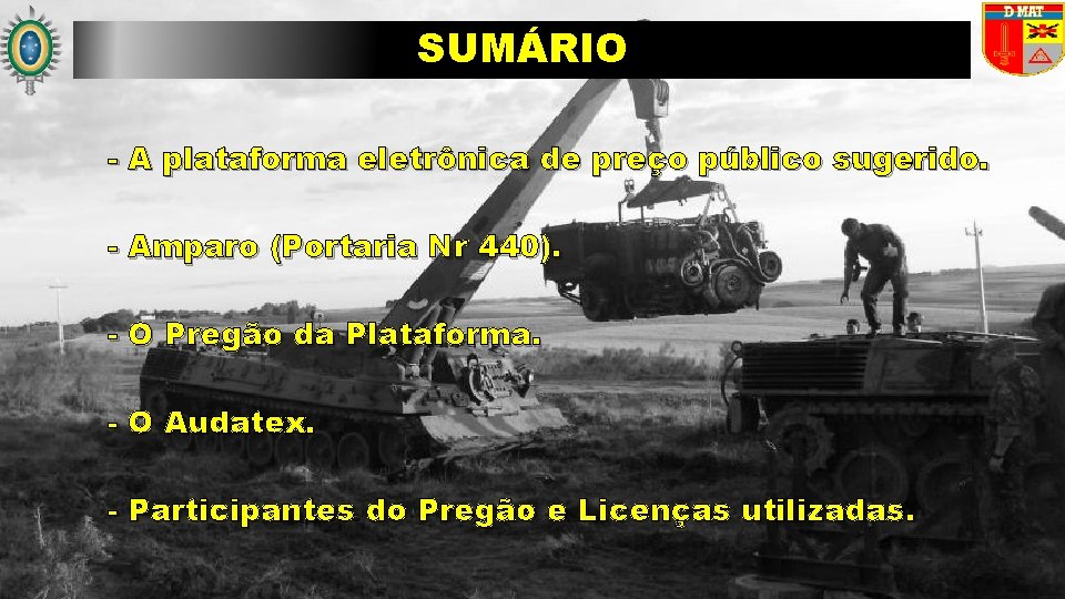 SUMÁRIO - A plataforma eletrônica de preço público sugerido. - Amparo (Portaria Nr 440).