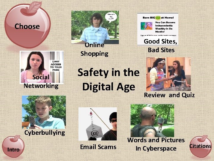 Choose Good Sites, Bad Sites Online Shopping Social Networking Safety in the Digital Age