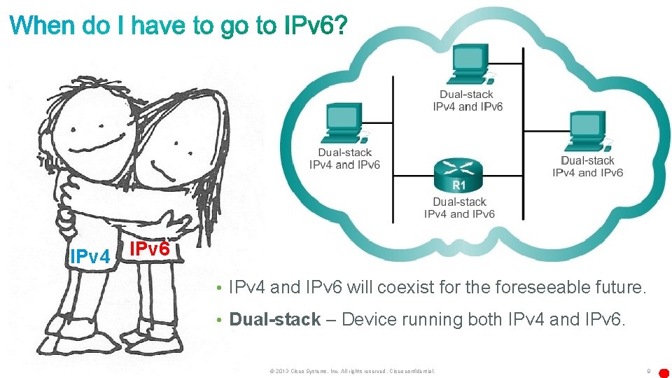 IPv 4 IPv 6 • IPv 4 and IPv 6 will coexist for the