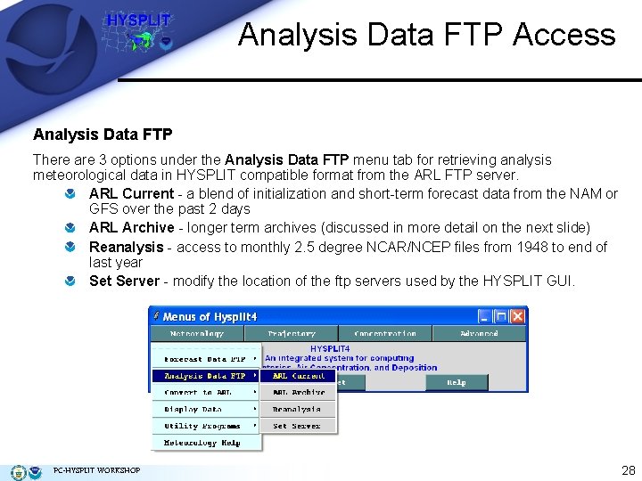 Analysis Data FTP Access Analysis Data FTP There are 3 options under the Analysis