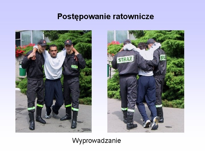 Postępowanie ratownicze Wyprowadzanie 