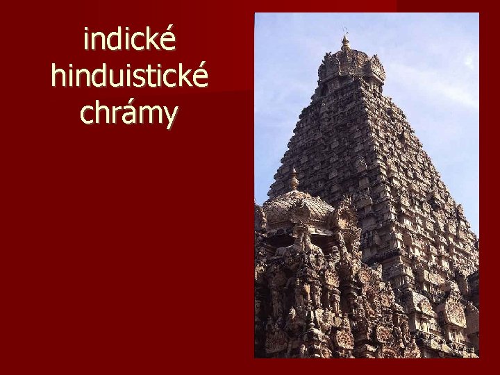 indické hinduistické chrámy 