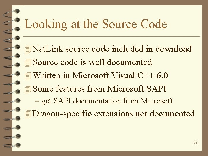 Looking at the Source Code 4 Nat. Link source code included in download 4