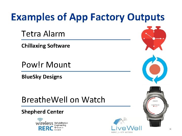 Examples of App Factory Outputs Tetra Alarm Chillaxing Software Pow!r Mount Blue. Sky Designs