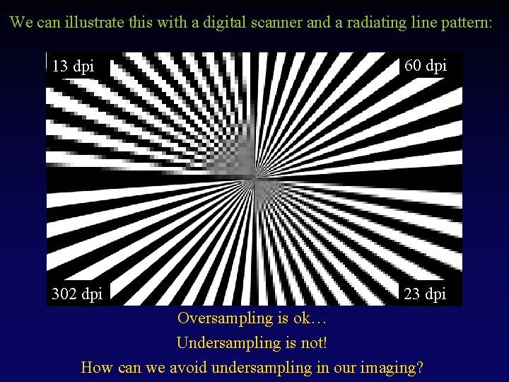 of Undersampling: Aliasscanner signalsand - illusions, not line really there We. Effects can illustrate