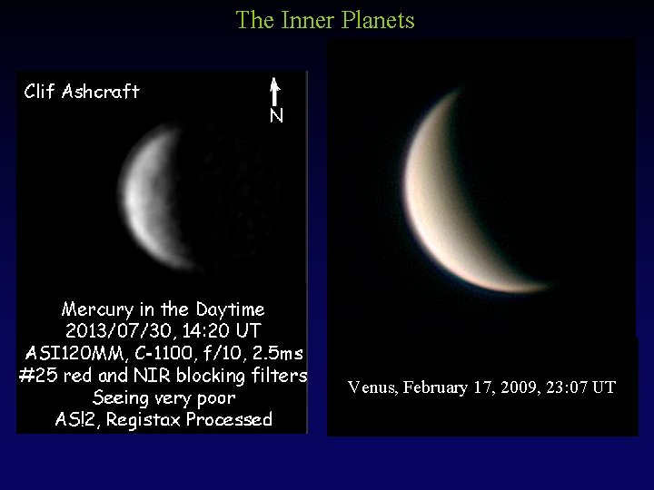 The Inner Planets Venus, February 17, 2009, 23: 07 UT 