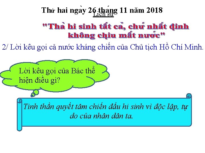 Thứ hai nga y 26 Li tha ng 11 năm 2018 ch sư 2/