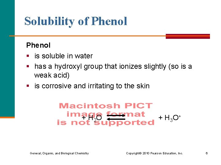 Solubility of Phenol § is soluble in water § has a hydroxyl group that Solubility of Phenol § is soluble in water § has a hydroxyl group that