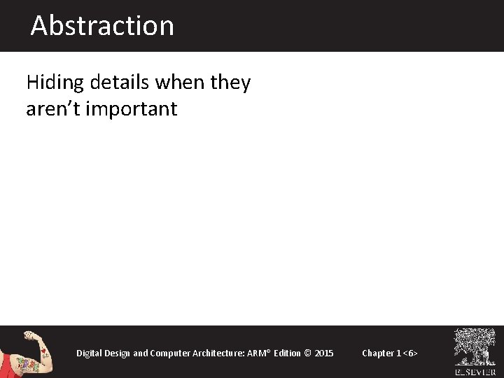 Abstraction Hiding details when they aren’t important Digital Design and Computer Architecture: ARM® Edition