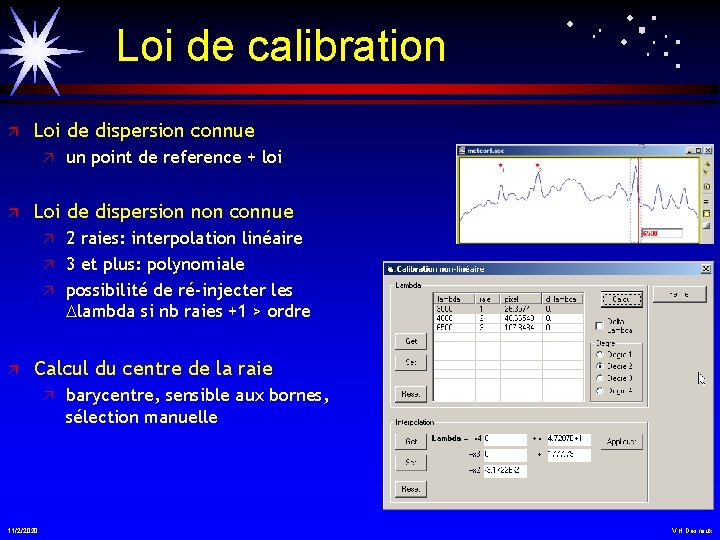 Loi de calibration ä Loi de dispersion connue ä ä Loi de dispersion non